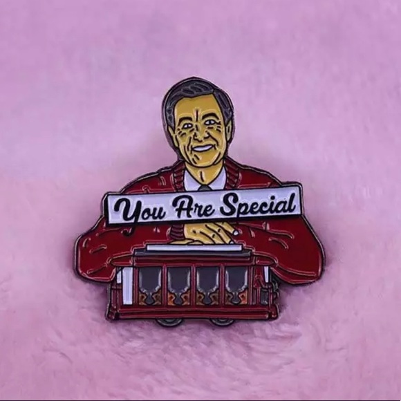 1 LEFT‼️ Mr. Rogers Special Enamel Pin Nostalgia 80s 90s Keepsake Collectible - Picture 2 of 4